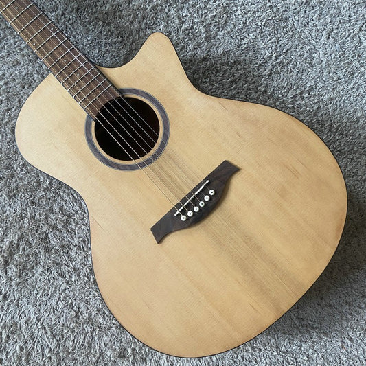 40 Inch Acoustic Guitar, Spruce Mahogany Body, Rosewood Fingerboard