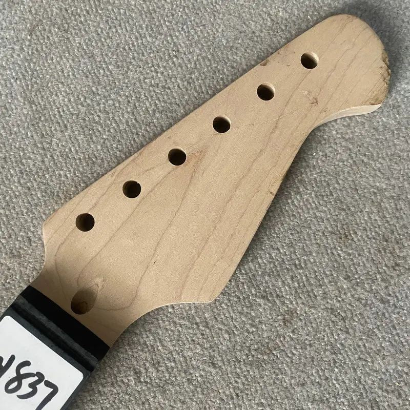 Unfinished Maple Wood Guitar Neck, Rosewood 21 Frets Fretboard
