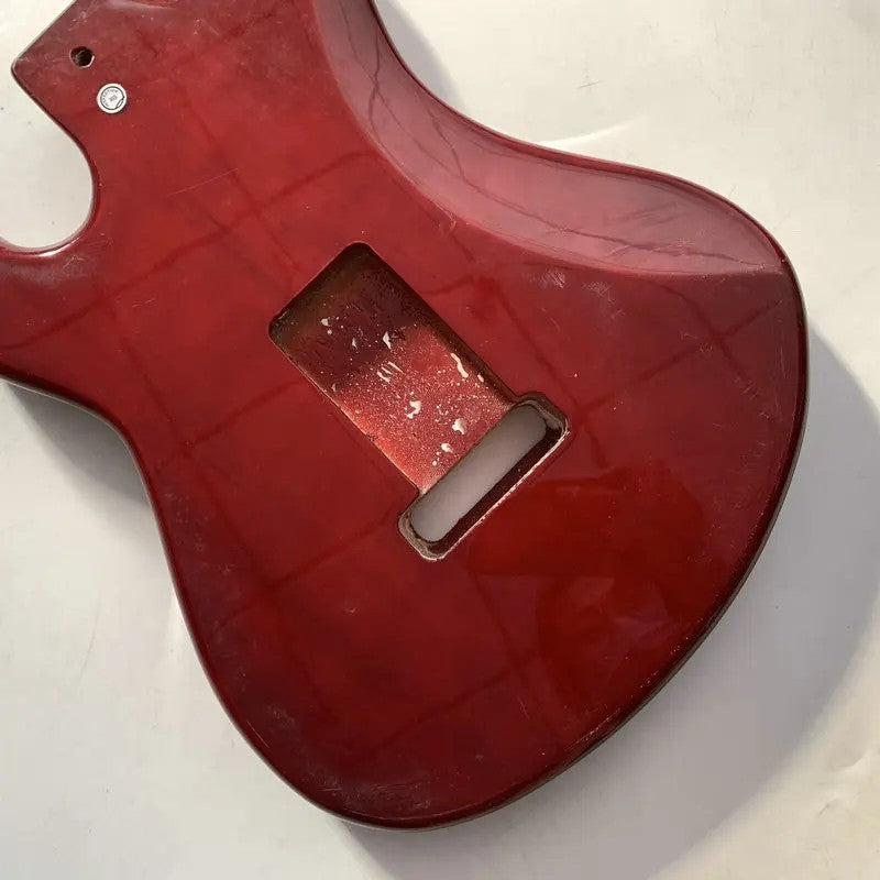 Red DIY Project Basswood Guitar Body Fit Stratocaster Strat