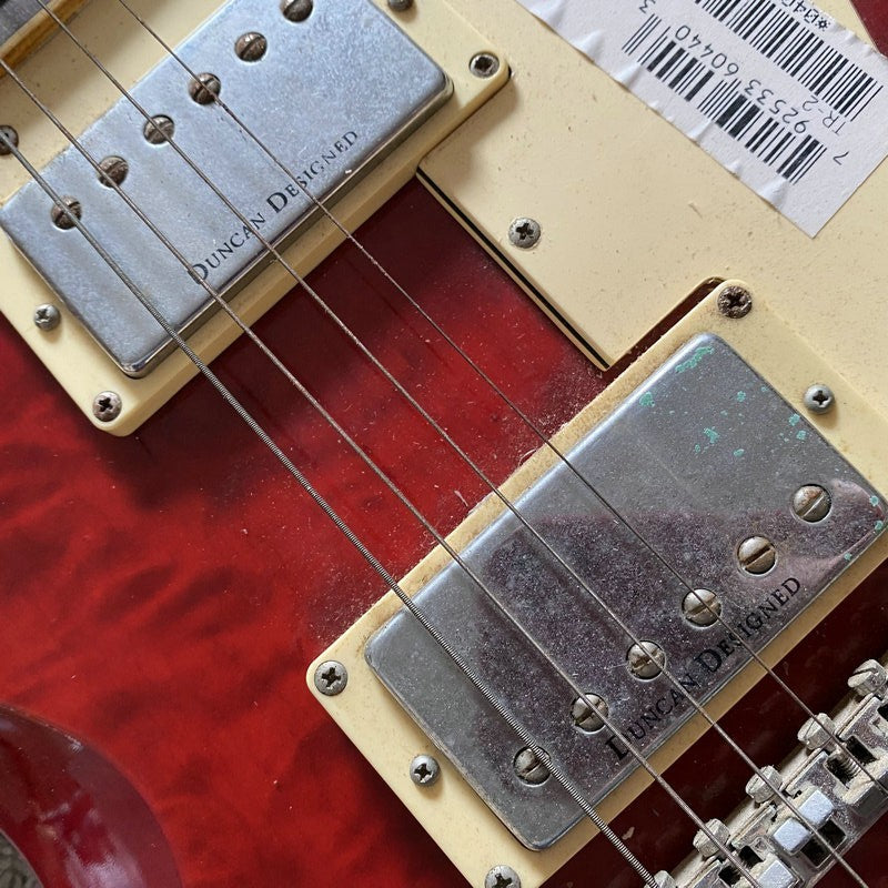 Samick Red Electric Guitar, Mahogany Body, Rosewood Fingerboard Neck