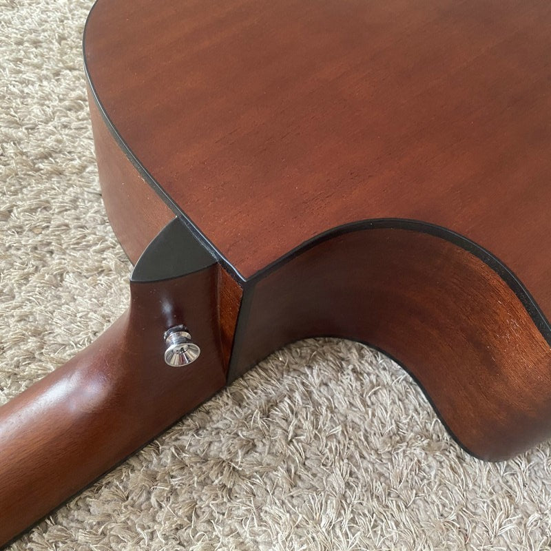 41 Inch Maple Top Acoustic Guitar, Mahogany Sides Body Rosewood Finger