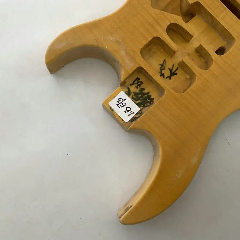 Unfinished Guitar Tiger Maple Top Basswood Body