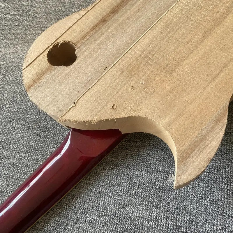 Unfinished Basswood Guitar Body with Maple Neck, Rosewood Fretboard Fi
