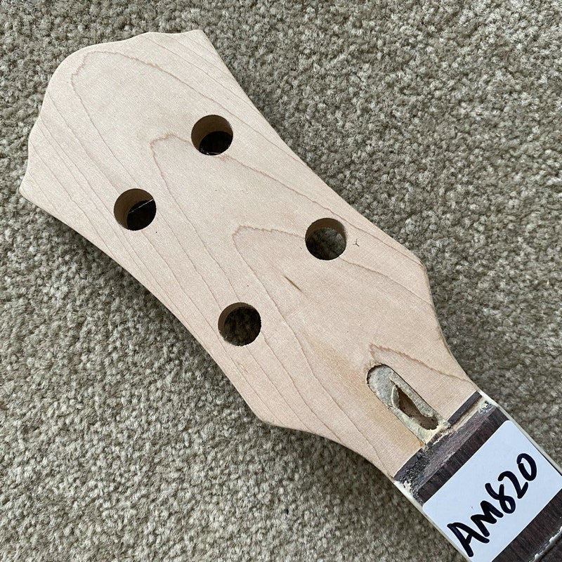 Maple Wood 4 String Electric Bass Neck, Rosewood Fingerboard 22 Frets