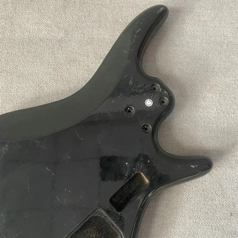 Black Lefty Basswood 4 String Electric Bass Body