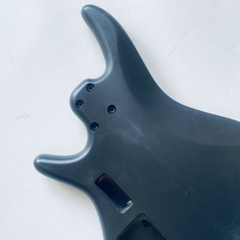 Black 6 String Electric Bass Basswood Body