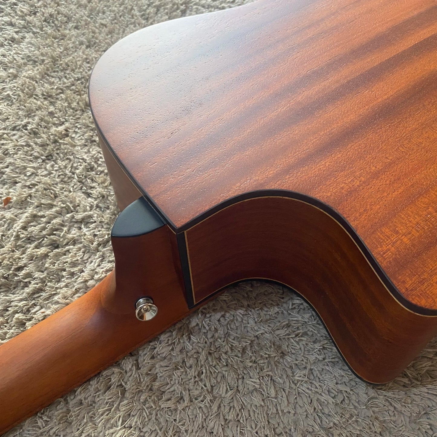 41'Acoustic Guitar in Vintage Yellow, Solid Spruce Top Body, Mahogany
