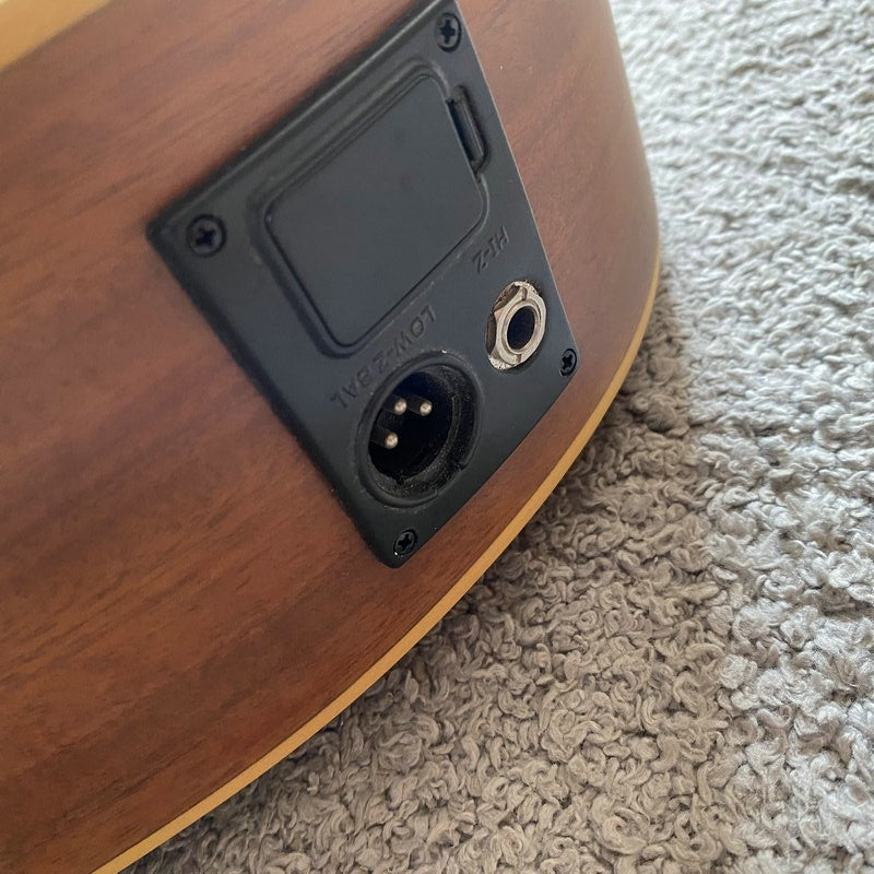 Luna Acoustic Electric Guitar, Pine Wood Top Body, Mahogany Neck