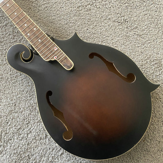 Sunburst Mahogany Wood 8 String Mandolin Body, Rosewood Fingerboard Ne