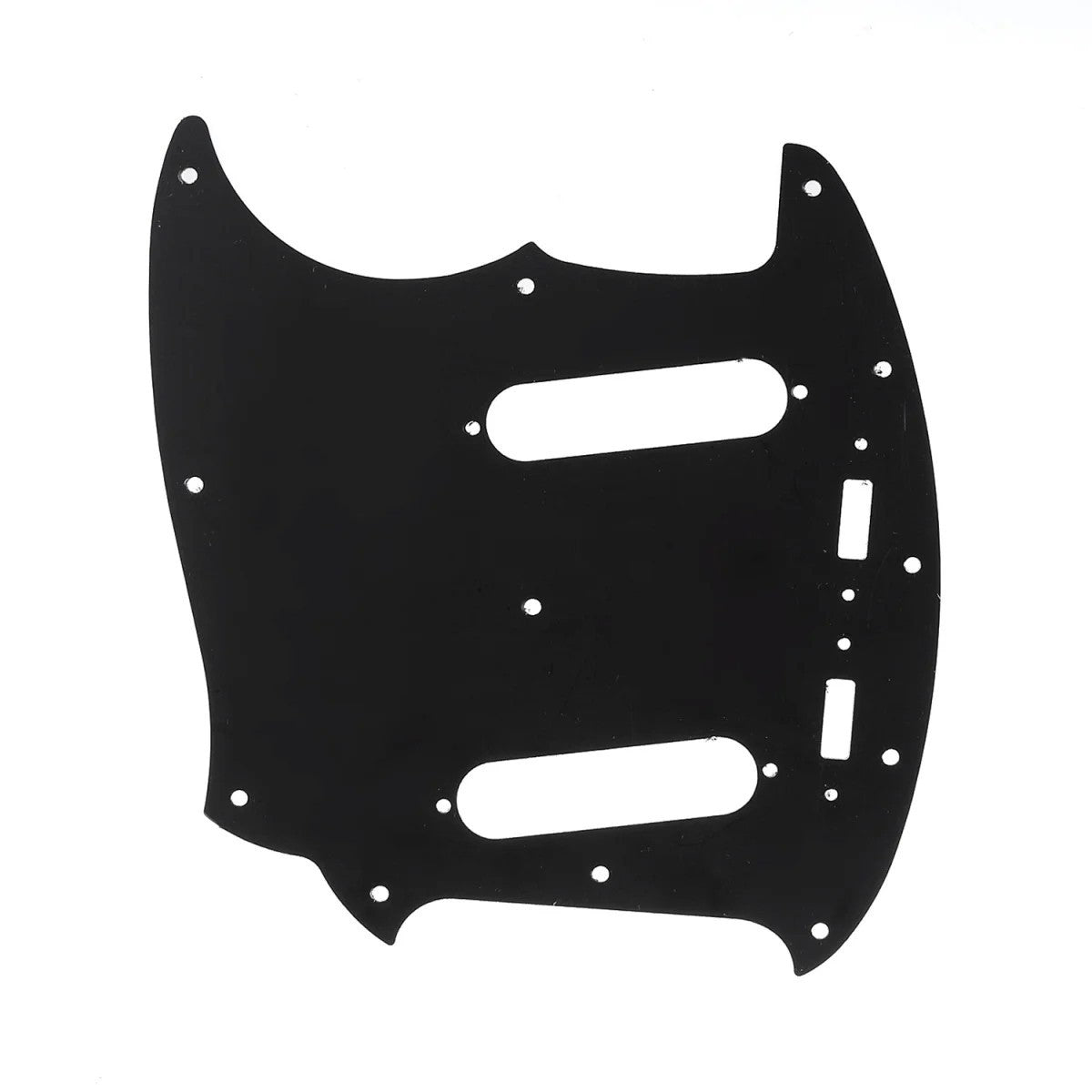 Black Electric Guitar Pickguard Scratch Plate Fit Fender Mustang Guita