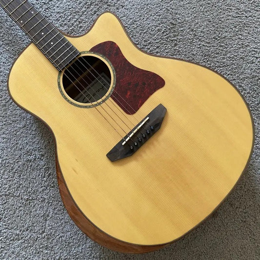 Caraya 41" Acoustic Guitar, Solid Spruce Top Body, Mahogany Neck