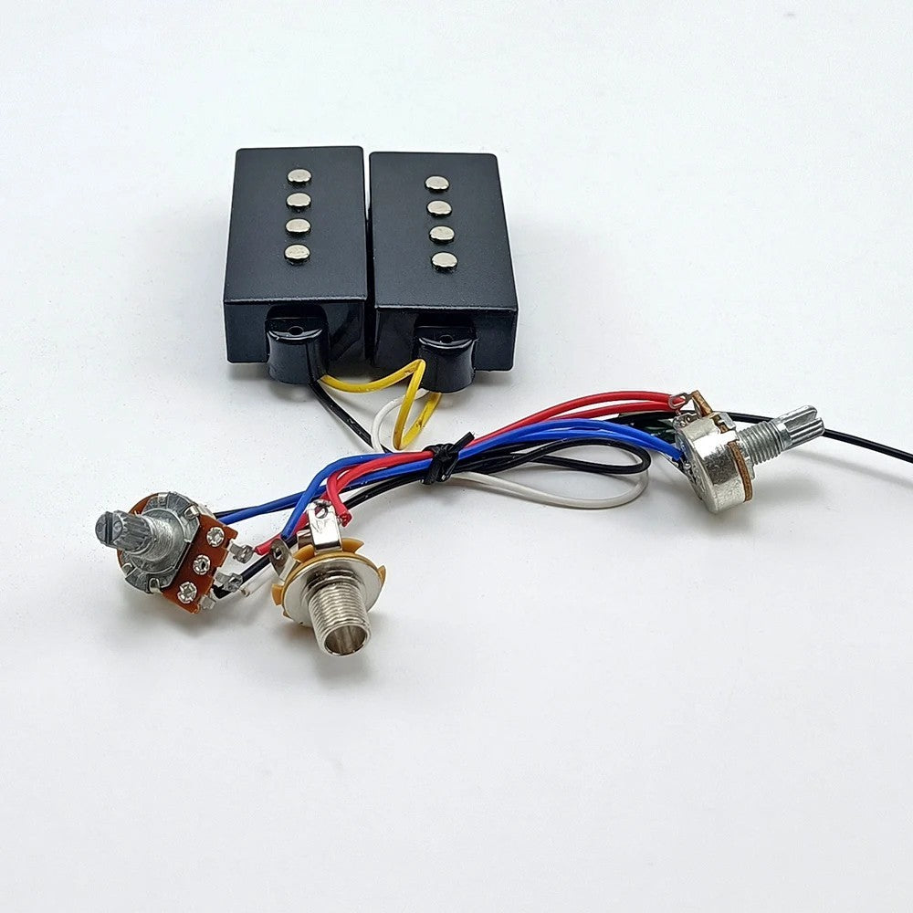 4 String Bass Pickups with Wiring Harness Kit Fit Precision P Bass