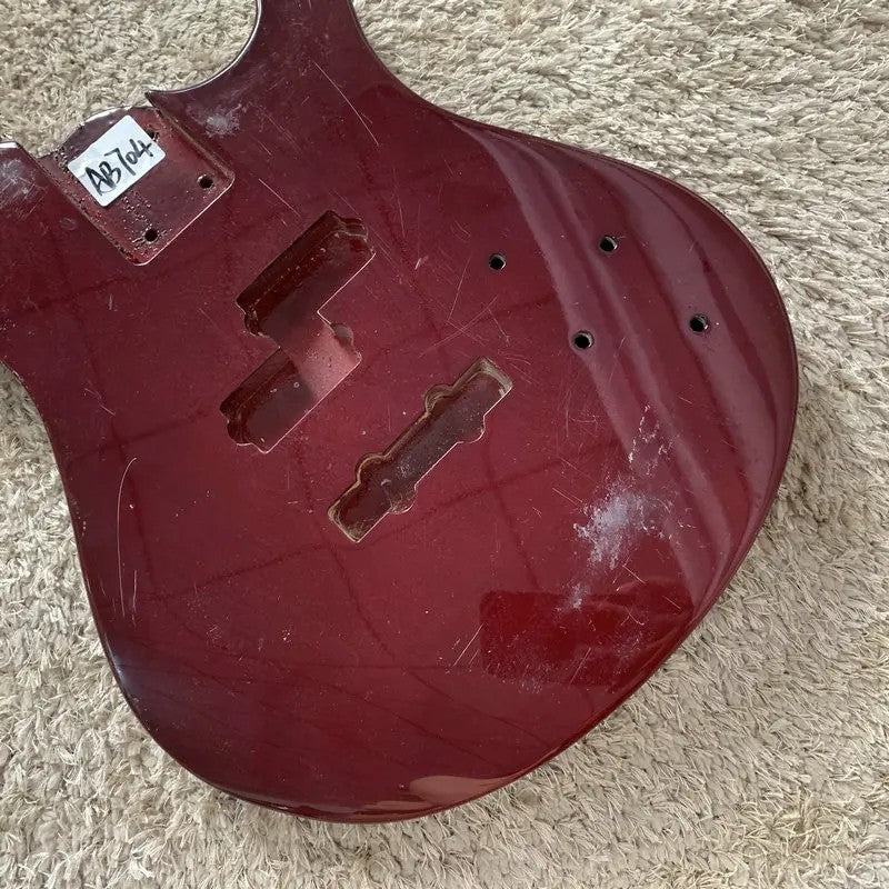 Wine Red 4 String Electric Bass Basswood Body