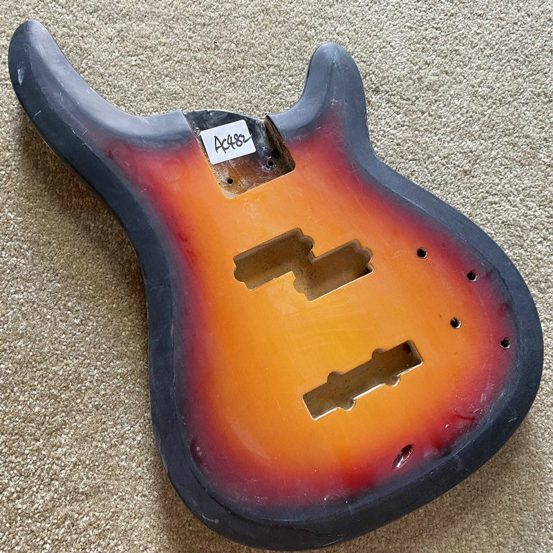 Cherry Burst 4 String Bass Basswood Body
