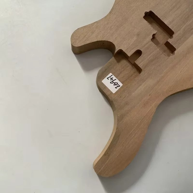 Solid Mahogany Wood Unfinished 4 String Bass Body