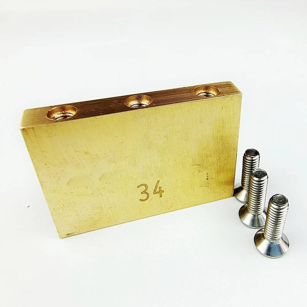 Brass 34MM Guitar Bridge Tremolo Block Fit Floyd Rose Bridge
