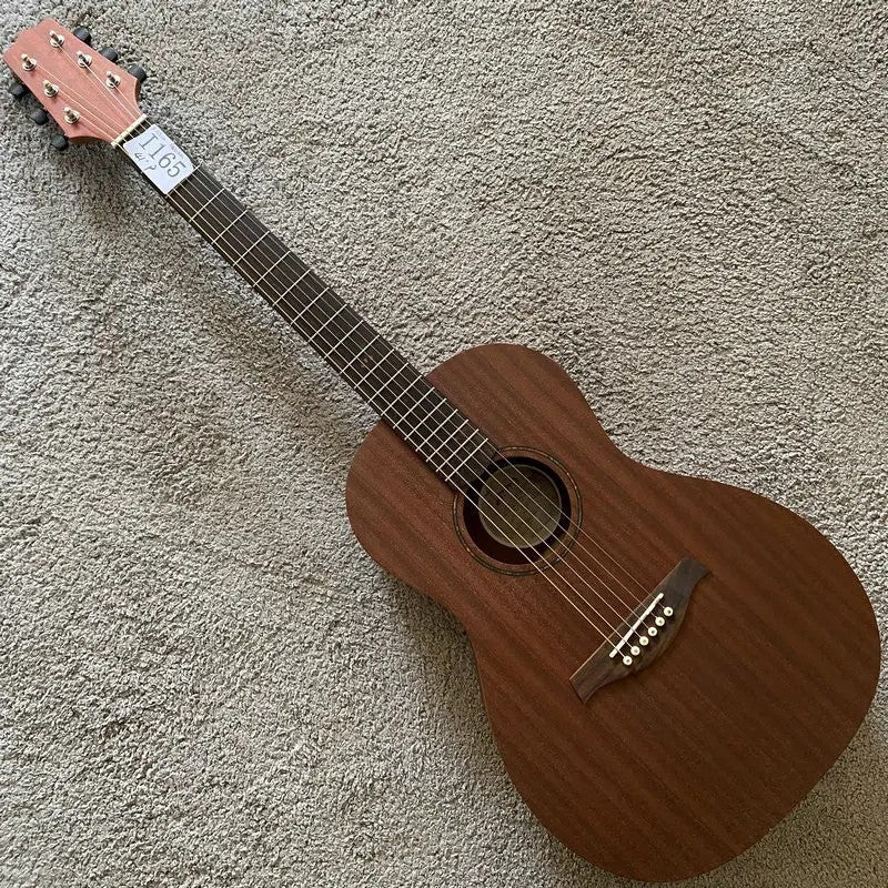 38" Parlor Acoustic Guitar, Mahogany Body and Neck, Rosewood Fingerboa