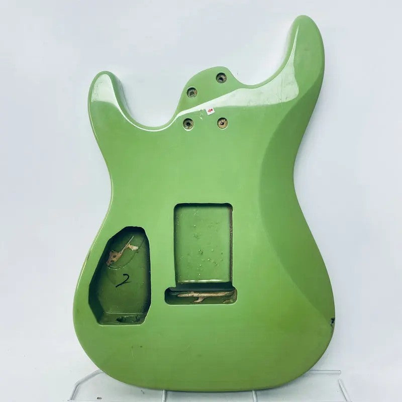 Green HH Basswood Guitar Double Cutaway Body