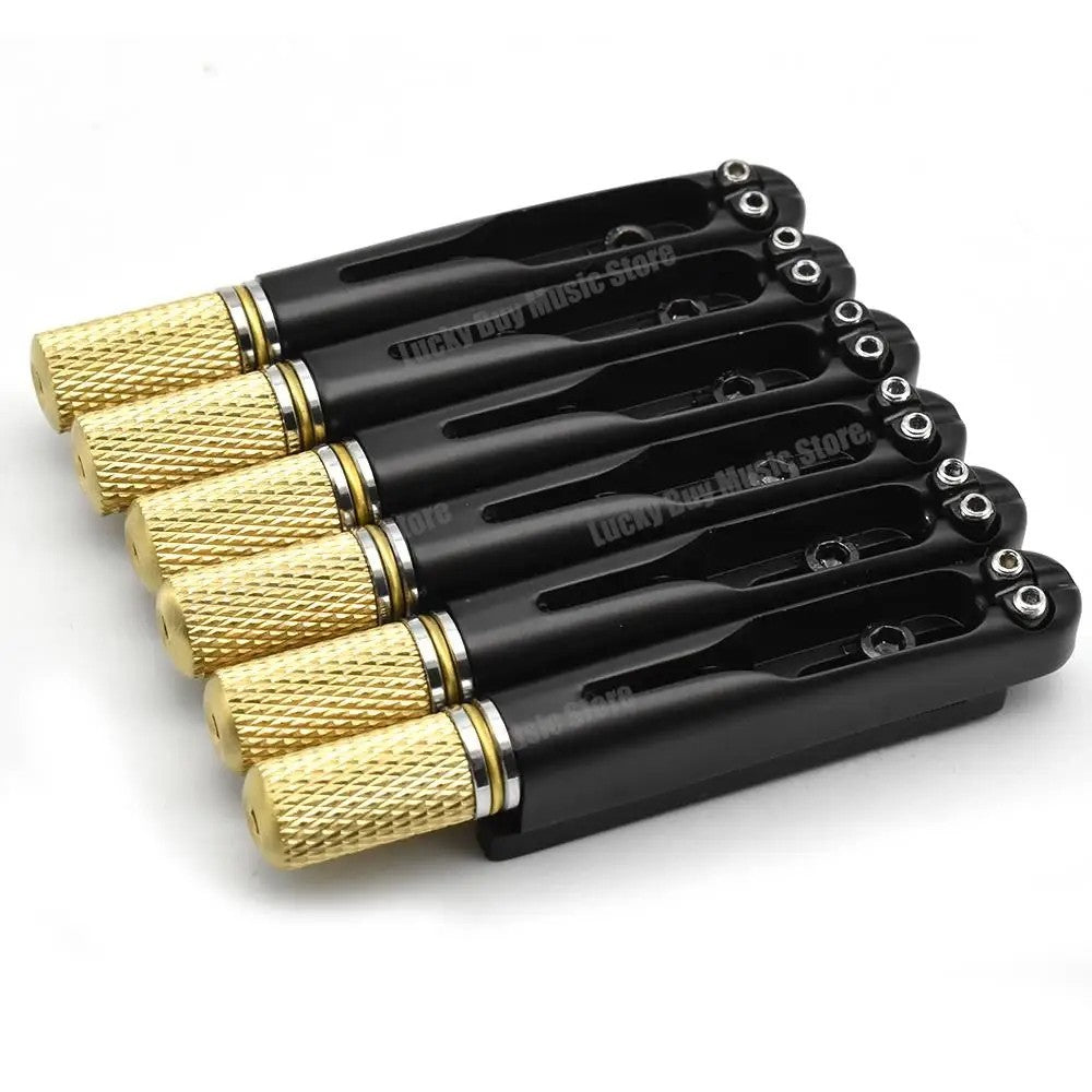 Brass Headless Guitar Bridge Saddles System Fit Strandberg,Kiesel,Iban