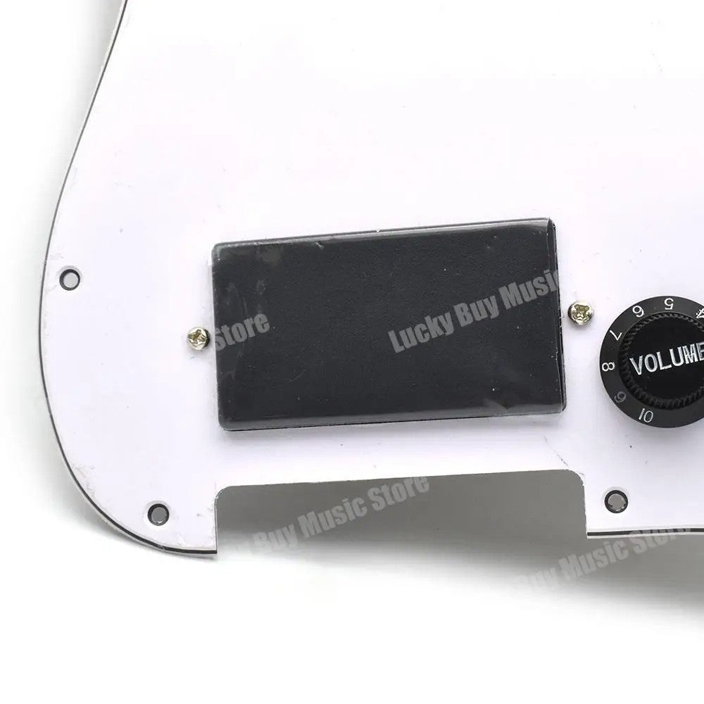 HH White Guitar Prewired Loaded Pickguard, Humbucker Closed Pickups Fi