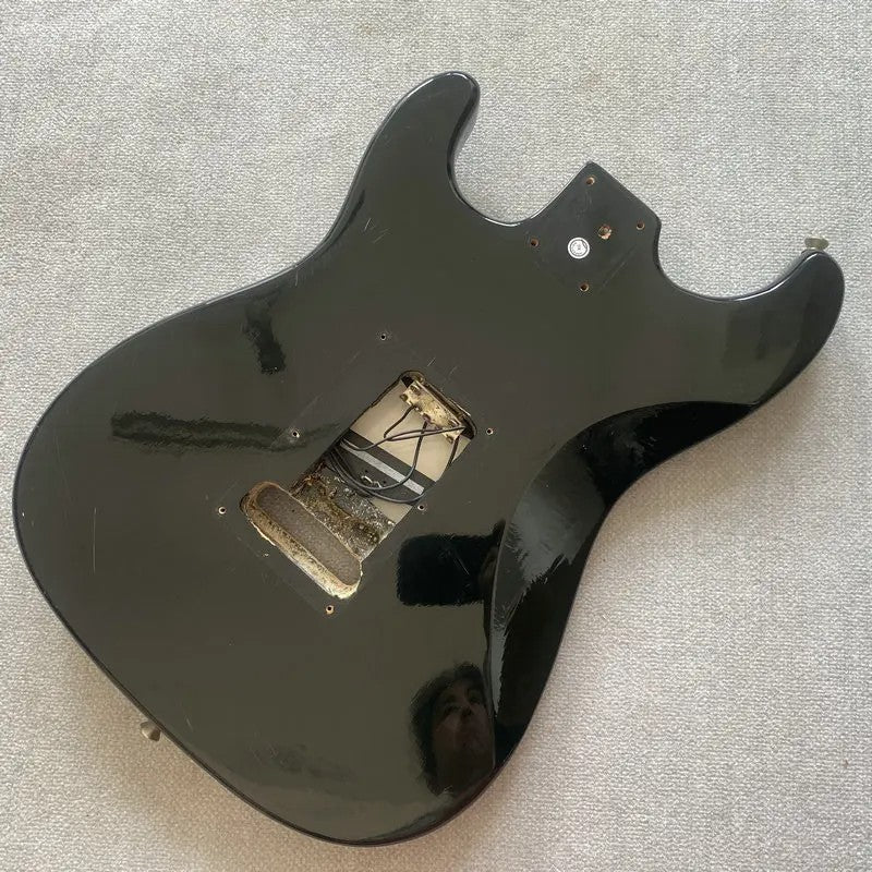 Black Basswood SSS Guitar Strat Stratocaster Style Body