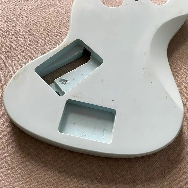 Light Blue Basswood Jazz Bass Guitar DIY Project