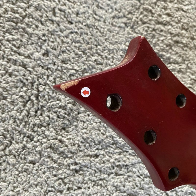 DeVille Red Tiger Maple Top Guitar Body, Rosewood Fingerboard Neck Fit