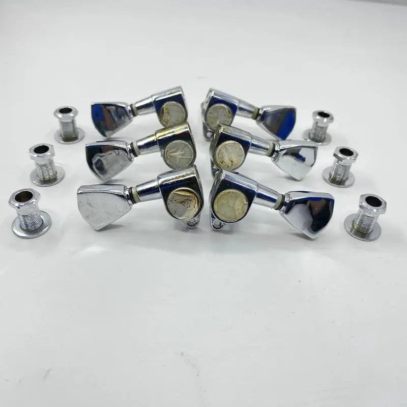 3R/3L Chrome Guitar Tuning Pegs Machines Fit Rogue,Washburn,Peavey,Epi