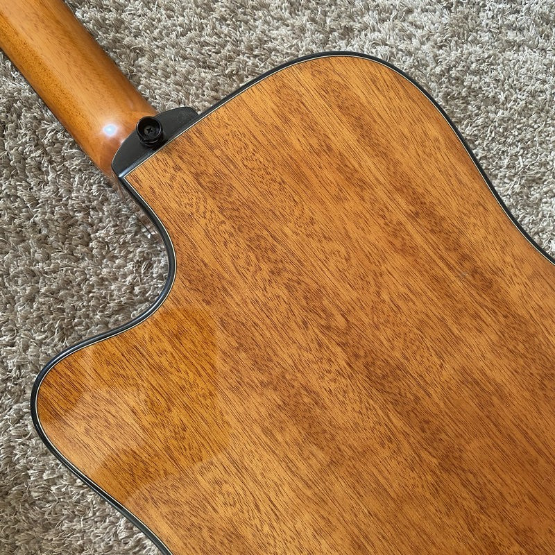 LAG 12 String Acoustic Electric Guitar, Mahogany Spruce Body, Rosewood