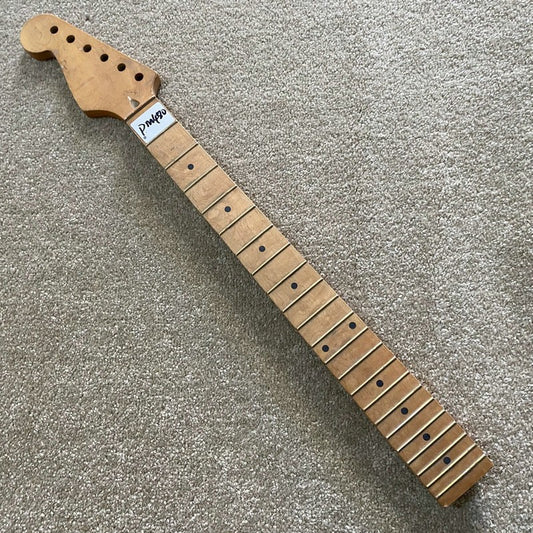 Maple Wood Lefty Guitar Neck, 22 Frets Fingerboard