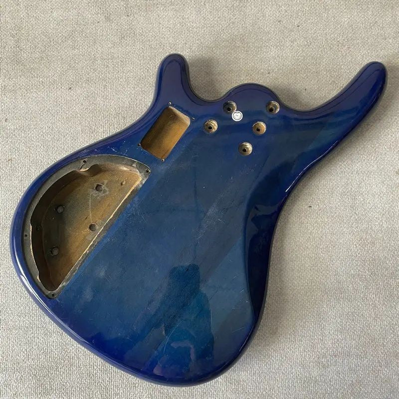 Transparent Blue Basswood Bass Guitar Body