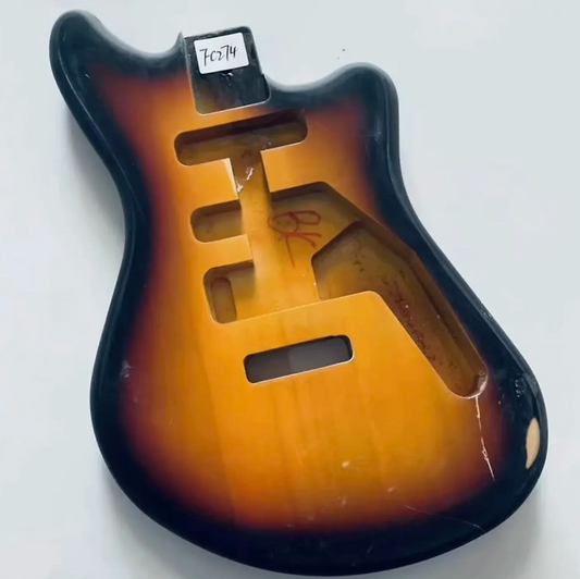 Tobacco Burst Jazzmaster Guitar SSH Body DIY Project