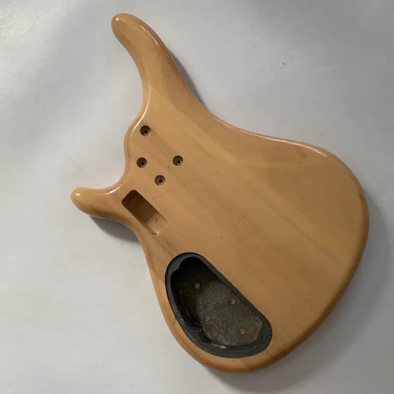 Glossy Natural Finish 5 String Bass Basswood Body DIY Project