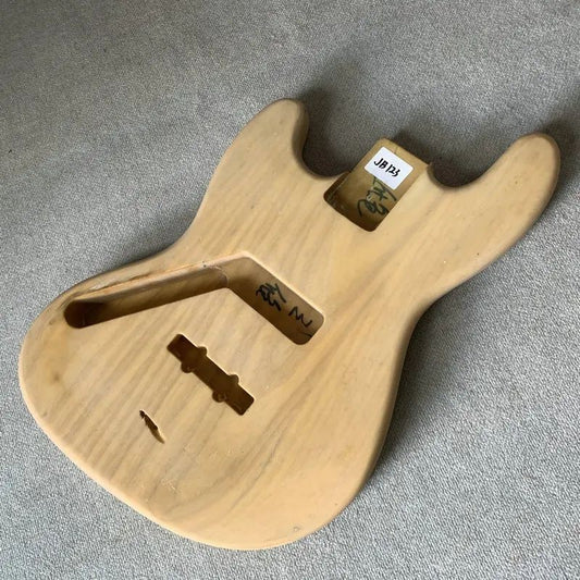 Ash Wood Left Handed 4 String Bass Body DIY Project Fit Jazz Bass