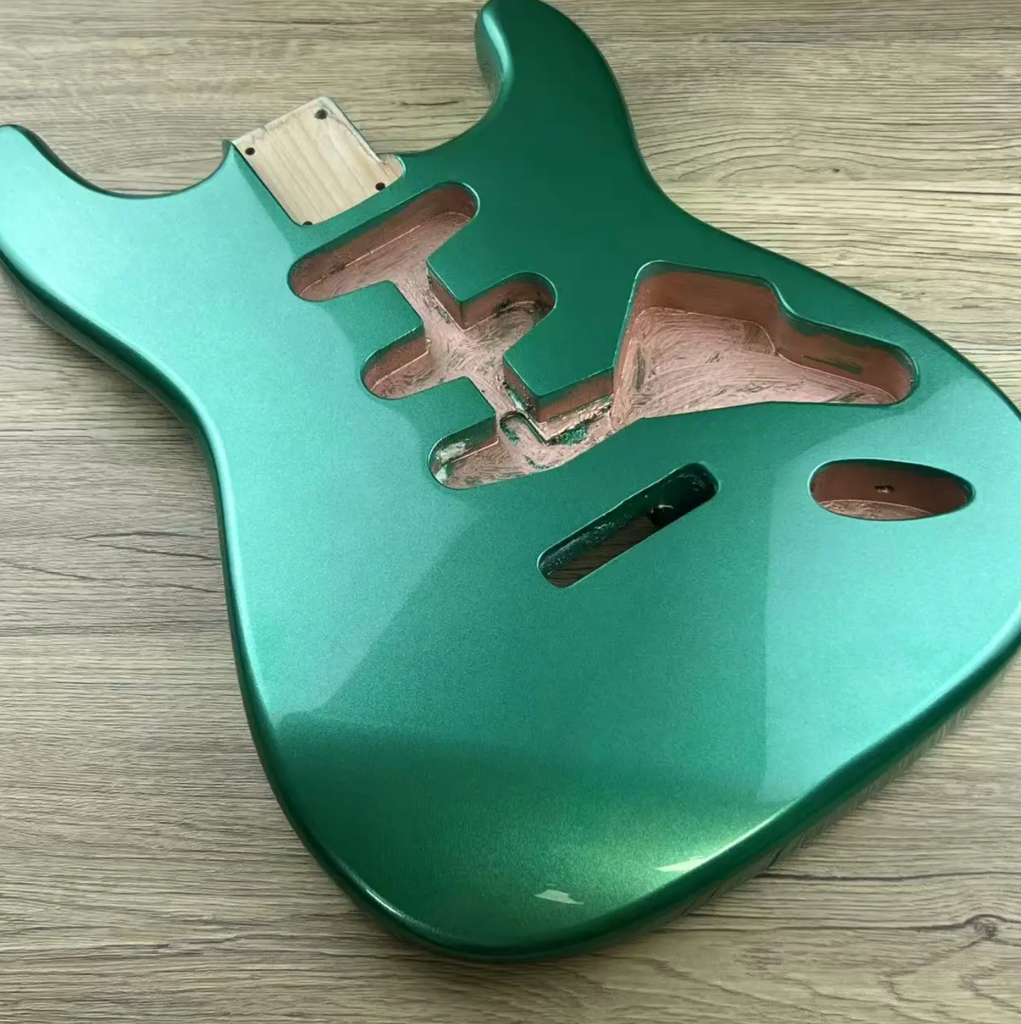 Metallic Green Alder Wood Guitar Body Fit Stratocaster Strat