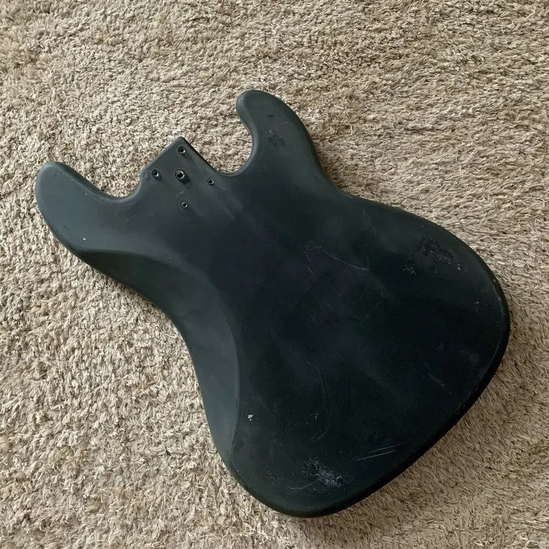 Black Left Handed 4 String Bass Basswood Body Fit Precision Bass