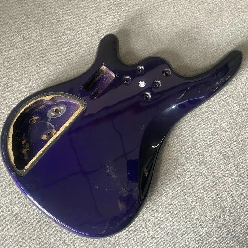 Blue 5 String Electric Bass Basswood Body