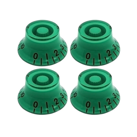 4pcs Green Guitar Volume Tone Top Hat Knobs Fit Epiphone,Ibanez,Peavey
