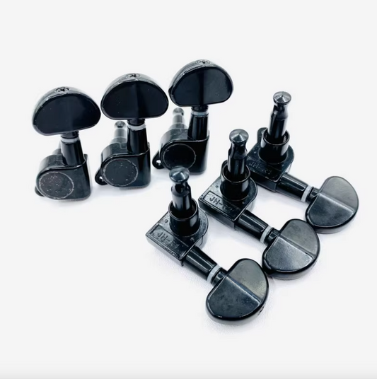 Black 3x3 Guitar Machine Heads Tuning Pegs Fit Ibanez,Peavey,Washburn,