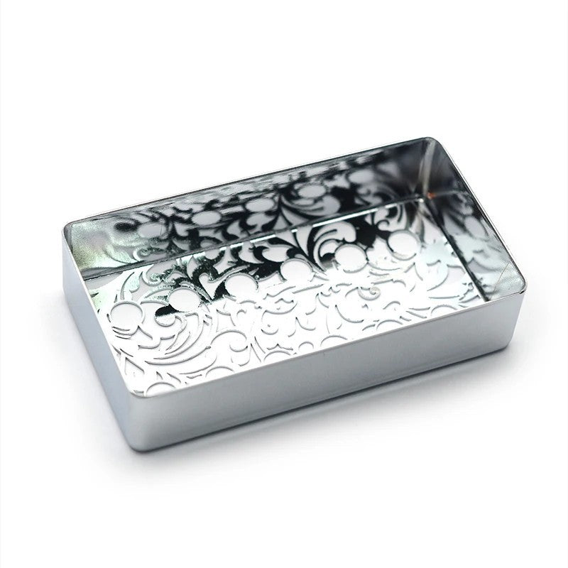 Chrome Vintage Brass Guitar Humbucker Pickup Covers Fit Epiphone Les P