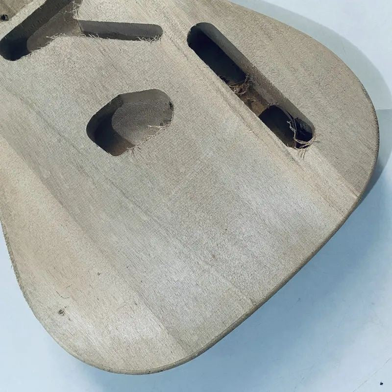 Okoume Wood Unfinished Single Cut Guitar Body Fit Telecaster Tele