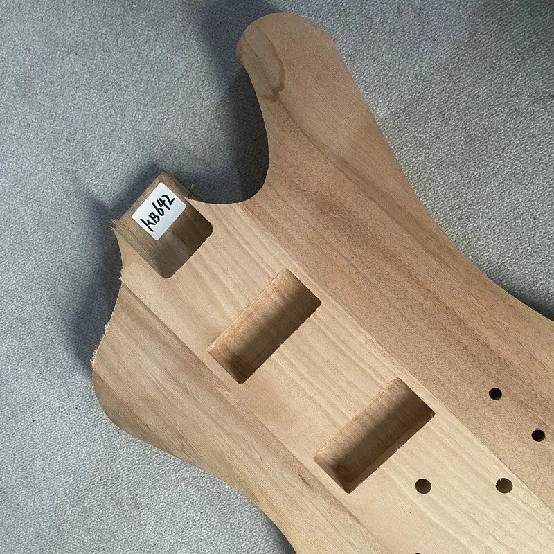 Unfinished Mahogany Wood Bass Guitar Body Fit Thunderbird Bass