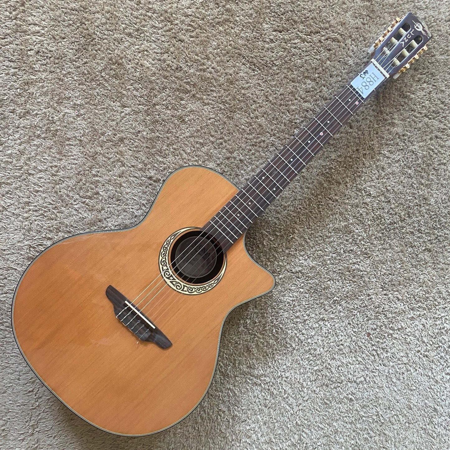 Luna 40' Classical Guitar, Cedar Top Body, Mahogany Neck, Rosewood Fin