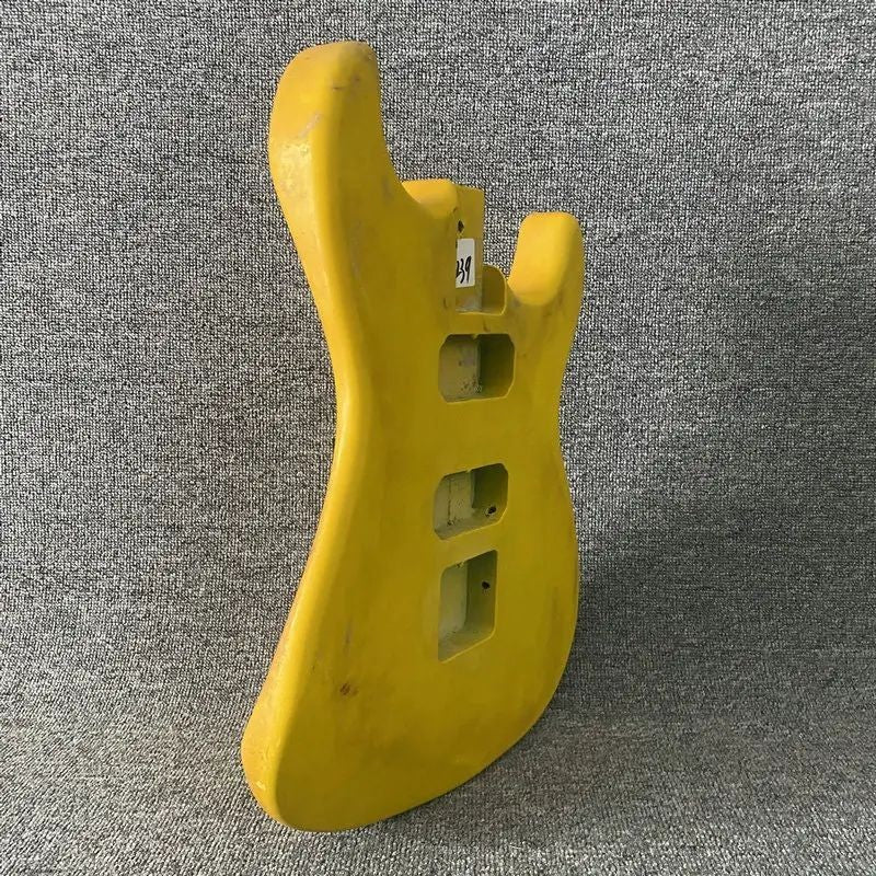 Yellow HH Guitar Basswood Double Cutaway Body