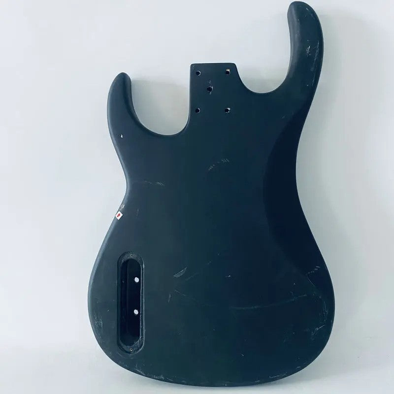 Black Electric Bass Guitar Body DIY Project