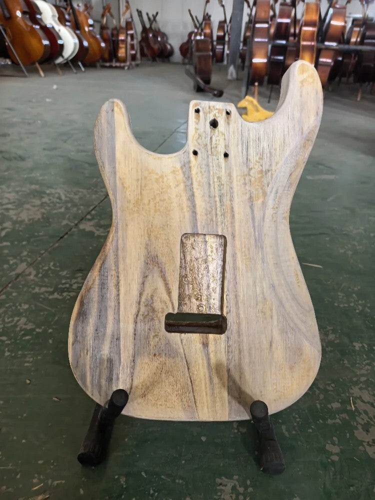 Poplar Wood DIY Project Guitar HSH Body Fit Stratocaster Strat