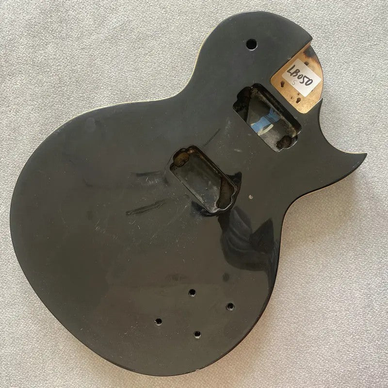 Gloss Black Basswood Guitar Body Fit LP Les Paul