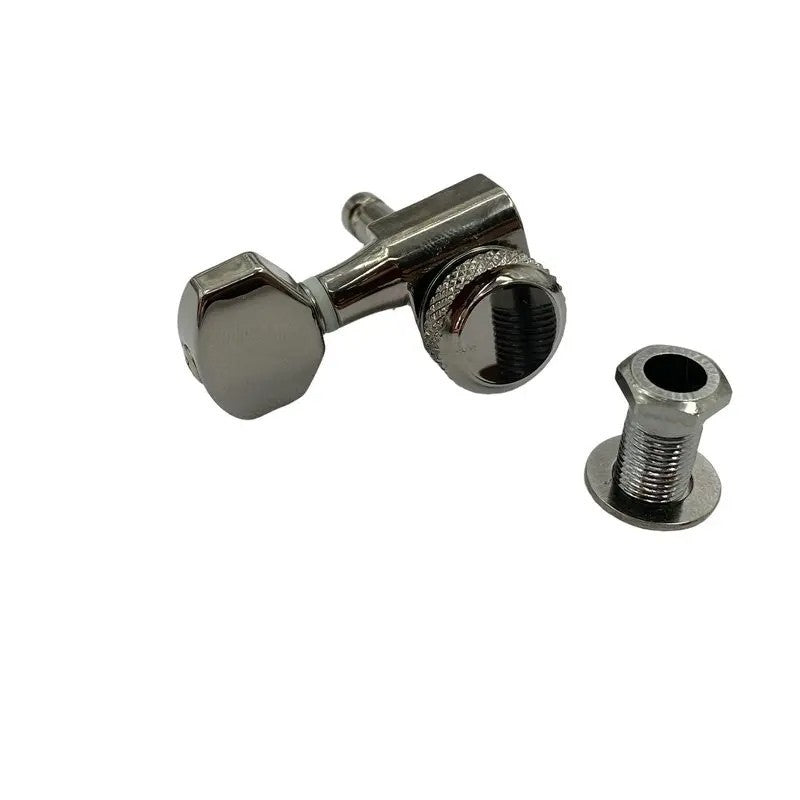 Locking 3R3L Black Nickel Guitar Machine Heads Pegs Fit Ibanez,Washbur