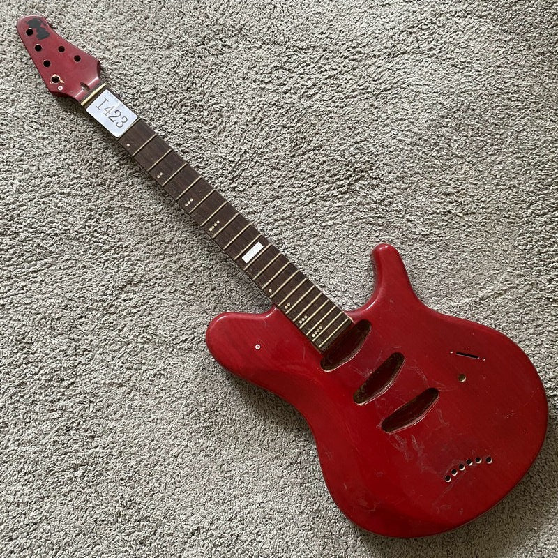 Red SSS Electric Guitar, Ash Wood Body, Maple Neck, Rosewood Fingerboa