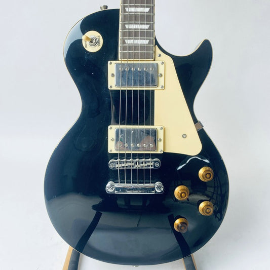 Black Single Cut Electric Guitar, Mahogany Body and Neck, Rosewood Fin